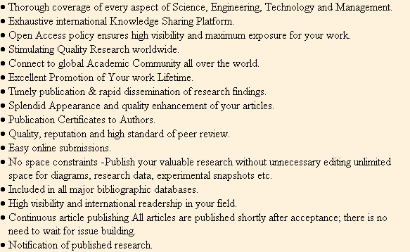 Thorough coverage of every aspect of Science, Engineering, Technology and Management.
Exhaustive ...