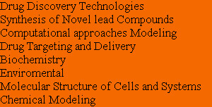 Drug Discovery Technologies
Synthesis of Novel lead Compounds
Computational approaches Modeling
D...