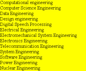 Computational engineering
Computer Science Engineering
Data Engineering
Design engineering
Digita...